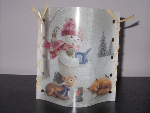 Dekowindlicht schneemann und - schneemann,