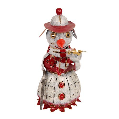 Schneemann windlicht mit - schneemann,