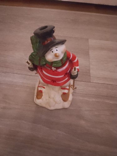 Schneemann figur teelicht - schneemann,