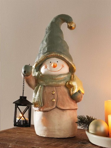 Deko figur schneemann mit - figur, "schneemann"