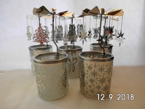 Glas karussell windlicht - karussell,,