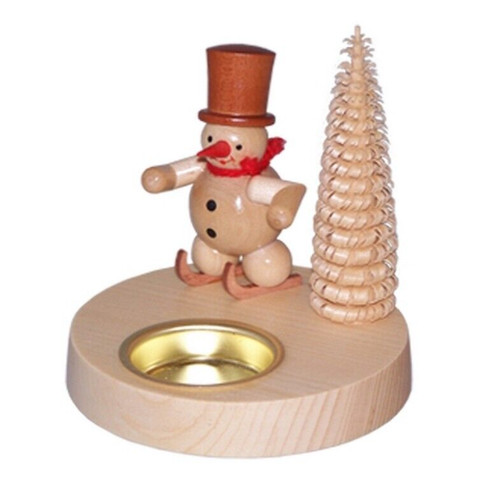 Teelichthalter schneemann - teelichthalter,