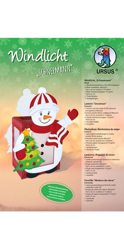 Ursus windlicht schneemann - windlicht,