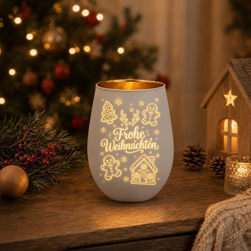 Weihnachtliches windlicht - weihnachtliches,