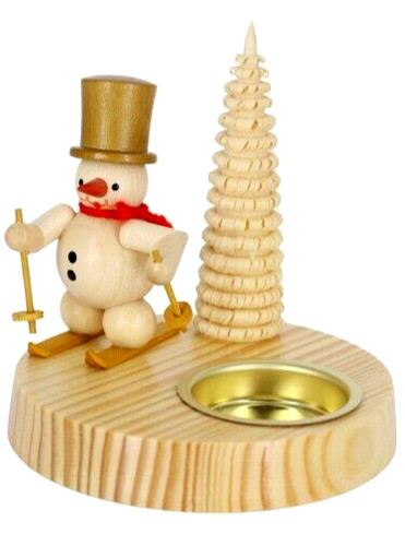 Teelichthalter schneemann - teelichthalter,
