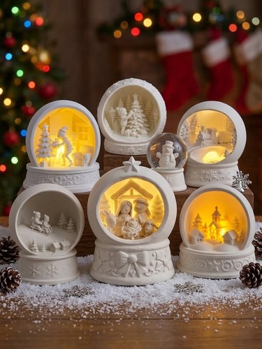 Weihnachts-Schneekugel